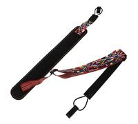 Parliky Elegant Black Ukulele Strap No Drilling Cotton Material Easy to Install Universal Fit