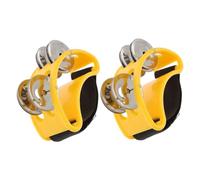 Parliky Enhanced Music Experience 2pcs Foot Tambourine Bells Stage Performance Percussion