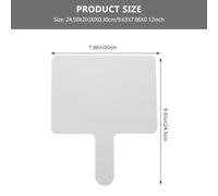 Parliky Erasable Handheld Answer Board Quick Response Teaching Tool with Comfortable Handle for Interactive Classroom Use Lightweight Whiteboard Paddle Safe for Adults