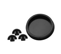 Parliky Ethereal Drum Silicone Bottom Support Set Anti-skid Pads, 1 Large Cover + 3 Foot Cushions, Compatible 13 15 Note Steel Tongue Drums for Stable Performance