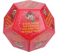 Parliky Exchange Dice Red Polyhedral Party Game for Holiday Stocking Stuffers Promotes Social Interaction Strategic Thinking Family Fun at Xmas Parties