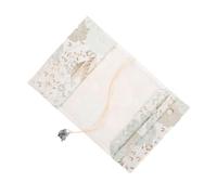 Parliky Fabric Book Protector Sleeve for Notebooks and Journals Wear-Resistant Floral Decorative Cover Stylish Lightweight Hardcover Protector for Planners and Diaries Convenient Cloth