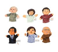Parliky Family of Six Finger Puppets Soft Cloth Human Model Dolls for Educational Storytelling Comfortable Fit Material Interactive