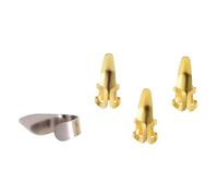 Parliky Finger Picks Set Fuller Instrument Sound Stainless Steel 4 Pieces Guitar Finger Caps Assorted Color Guitar Practice Tool Extra Control of The Strings Bass Players