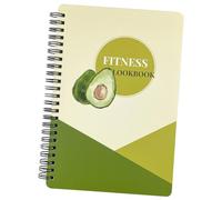 Parliky Fitness Planner Notebook for Men Women Spiral Bound Workout Planning Notepad with Stylish Cover Portable Gym Journal for Daily Exercise Tracking and Goal Setting Random Color