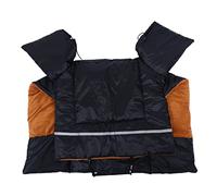 Parliky Fleece-lined Electric Scooter Leg Guard Quilt Windshield Apron with Wide Shoulder Windproof Design for All-season Protection in Autumn and Winter