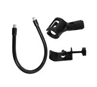 Parliky Flexible Mic Stand with Universal Microphone Clip, Wear Resistant Iron and Abs Material, Adjustable Gooseneck Design for Live Streaming and Studio Use, Easy to Operate