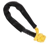 Parliky Flexible Synthetic Winch Shackle Tow Rope High Molecular Polyethylene Strap with Self Tightening Ring for Off Road Vehicle Towing and Rescue Random Color