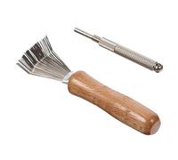 Parliky Floral Frogs Cleaning Tool with Non Slip Surface Kenzan Needle Straightener and Large Rake for Ikebana Flower Arrangement Maintenance