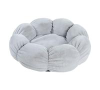 Parliky Flower Shaped Cat Bed Warm Pet Nest for Cats Cozy and Comfortable Calming Bed Shallow for Deep