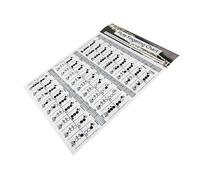 Parliky Flute Chord Chart Music Learning Aid Coated Paper Practice Poster for Beginners Instrument Fingering Guide Suitable for Students and Music Practice