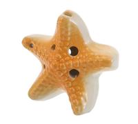 Parliky Flute Ocarina Beach Wind Instrument Ocarina Instrument Musical Wind Music Cute Ancient Chinese Ceramic Orange