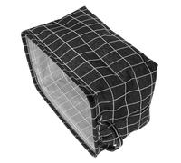Parliky Foldable Car Trunk Organizer Black Fabric Storage Bin Collapsible and Sturdy Multi-purpose Box for Passenger Seat Console and Backseat Space-saving Car Storage for Automotive and