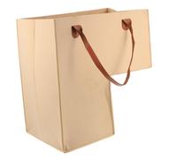 Parliky Foldable Laundry Basket Large Capacity Felt Stair Organizer for Home Storage Multi-use Dirty Clothes and Storage Bin Beige Laundry Hamper Compatible with Modern Decor