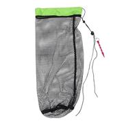 Parliky Foldable Nylon Mesh Fishing Net Bag with Ground Insert Quick Gentle Fish Collection Abrasion-resistant Sports Fishing Carrier Tote for and Boat Use Portable Outdoor Bait Storage