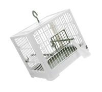 Parliky Foldable Portable Bird Travel Cage Lightweight Abs Parrot Carrier with Ventilated Mesh and Stand for Parakeets Small Birds Travel and Outdoor Use