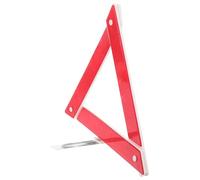 Parliky Foldable Reflective Triangle Warning Sign for Cars Plastic Roadside Safety Stand Compact Emergency Reflector for Driveway and Vehicle Visibility