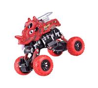 Parliky Friction Powered Pull-back Dinosaur Car for Outdoor Adventure Vehicle Educational Push-go Enhancing Creativity and Coordination Random Style