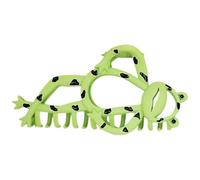 Parliky Fun Frog Claw Clip Hair Accessory for Thick Hair, Multi-functional Alloy Design Secure Grip, Unique Cartoon Frog Shape for Casual and Funky Styling