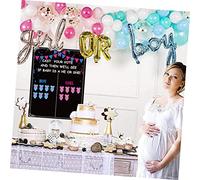 Parliky Gender Reveal Party Stickers for Shower Games Safe Paper Material Voting Tags for Boy Girl and Adhesive Decals for Wall Decoration and Interactive Party Supplies