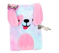 Parliky Girls Plush Diary Notebook with Lockable Secret Diary for Boys and Girls, Violet Plush Cover, Secure Writing Journal for Children’s Personal Notes