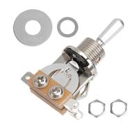 Parliky GN119 Silver 3 Way Toggle Pickup Selector Switch for Electric Guitar with Treble Washer Ring