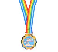 Parliky Gold Swimming Medal First Place Award Medal with Metal Build and Neck Ribbon Sports Competition Prize for Boys and Swim Meets Commemorative Souvenir for S Sports Day
