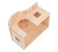 Parliky Hamster Hideout House Medium Natural Shelter for Guinea Pigs Mice Hedgehogs Private Cozy Habitat Hideout Activity Center and Decorative Pet Retreat