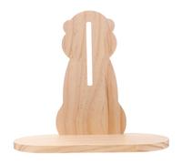 Parliky Hamster Run Wheel Toy with Wooden Bracket, Ultra Quiet Silent Rotating Exercise Wheel, Large Size for Hamster Sports and Cage Fitness