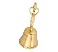 Parliky Hand Bell Temple Copper Bell Ornament Traditional Buddha Prayer Instrument Delicate Home Decor for Special Occasions Symbolizes Faith and Serenity
