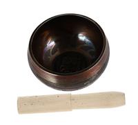 Parliky Handmade Copper Singing Bowl Set 8cm with Mallet Tibetan Buddhist Meditation Sound Bowl for Yoga Relaxation and Mindfulness Practice