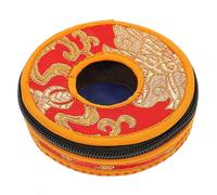 Parliky Handmade Nepal Ring Bell Chime Case for Meditation Tibetan Tingsha Bells Storage Bag Yoga Holder