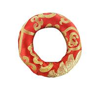 Parliky Handmade Nepal Sound Bowl Mat for Singing Bowls Cotton Cloth, Practical Fix Cushion, 18cm Diameter, Beautiful Look, Fine Workmanship, for Meditation and Yoga Sessions Random Color