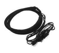 Parliky Headband Black Wool and Versatile for Occasions Flexible Size Arab Dubai Style with Braid Tassel Men for Daily Life and Parties