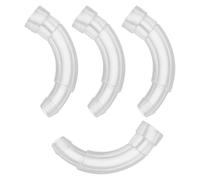 Parliky Hearing Aid Earhook for BTE 4pcs Replacement Parts with Seamless Compatibility and Quick Tube Coupler for Daily Use