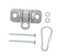 Parliky Heavy Duty Galvanized Iron Porch Swing Hangers Brackets with Swivel Hook and Screws Adjustable Hammock Plate Hook for Indoor Outdoor Swing Chair Garden Playground Ceiling Mount