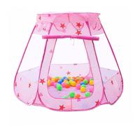 Parliky Hexagon Play Tent for Years Water-resistant Pink Ocean Ball Tent Without Balls Easy Installation Indoor Outdoor Kindergarten Entertainment Castle Playhouse