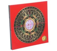 Parliky High-precision Taoist Copper Luo Pan Compass Portable Feng Shui Multi-functional Fengshui Tool for Home Office Outdoor Decoration and Fengshui Analysis Random Color