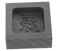 Parliky High Purity Graphite Ingot Mold with Triangle Slots for Casting and Melting Non-Ferrous Refining Crucible Suitable for Laboratory and Industrial Use