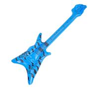 Parliky Inflatable Decorative Guitar Model Lightweight Musical Party Prop for Rock Band Concerts and Disco Celebrations Safe Soft Material Inflatable Instrument for Stage and Random Color