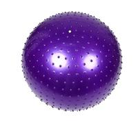 Parliky Inflatable Spiky Sensory Massage Yoga Ball Lightweight Portable for Balance Training Physical Therapy School Party Outdoor Indoor Use Purple