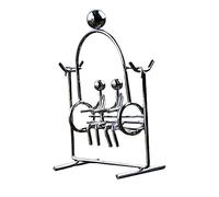 Parliky Iron Ornament Executive Desk Toys, Iron Art Craft Balancing Tumbler Toy with Pendulum Motion Demonstration, Metal Desktop Decor for Educational Science and Office Use