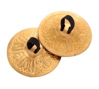 Parliky Jingle Effect Cymbals 2pcs Egyptian Pattern Finger Cymbals Belly Dancing Props Stage Performance Copper Material