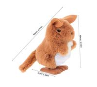 Parliky Jumping Plush Kangaroo for Boy Girl Year Old Soothing Animal Plaything with Realistic Hop Movement and Safe Comfort Encouraging Crawling and Motor Skills Development