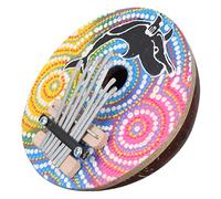 Parliky Kalimba Instrument for Beginners and Music Lovers Color Assorted style Mini Thumb Piano 7-key Portable with Metal Keys Producing Beautiful and Natural Sounds, Accurate Tone