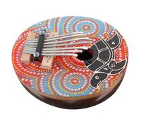 Parliky Kalimba Thumb Piano Portable Musical Instrument with Coconut Shell Lightweight Design for Beginners and Music Enthusiasts Ethereal Sound Random Color Pattern Random Color