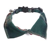 Parliky Kitten Adjustable Cat Collar with Bell Cute Check Pattern Design Safe and Comfortable for Daily Use for Parties and Events Christmas