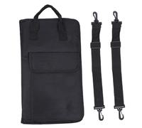 Parliky Large Capacity Drumstick Bag Container Made from Wear-resistant Oxford Cloth with Black Finish, for Organising Drum Kit Accessories and Storage Use