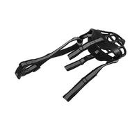 Parliky Large Dog Muzzle Pet Muzzle Dog Mask Head Strap Breathable for Outdoor Black