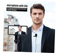 Parliky Lavalier Microphone Mini for Smart Phone Clip Microphone Wired Interface Portable for Live Broadcast and Interview